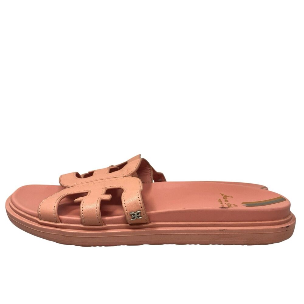 Sam Edelman Slide Sandals Womens 11 Pink Resort Valeri Coastal Beach Resortwear - Picture 8 of 14